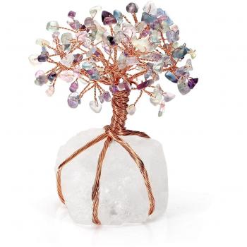 Cristal Méditation Arbre de Vie Fluorite