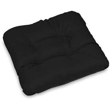 Canapé d'été SuperKissen24 – Pack 8 coussins noir, dimensions 45 × 45 cm