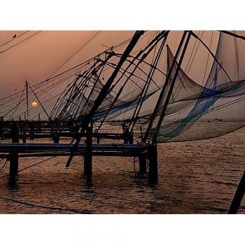 Fort Kochi Fischernetz Puzzle – 64 x48 cm, 1000 Stück