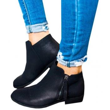 Ankle Boots Casual Negra para Mujeres