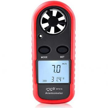 Termómetro digital y anemómetro WT816