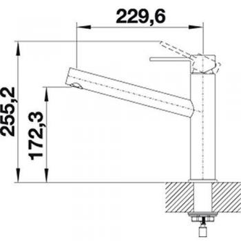 Mitigeur de cuisine Blanco AMBIS inox brossé