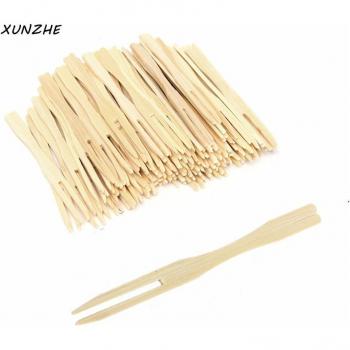 XUNZHE Tenedor de Coctel Eco‑Madera