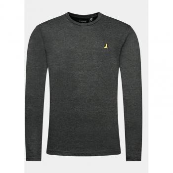 Brave Soul Herren Langarmshirt MLT-69FRANZD Grau Regular Fit