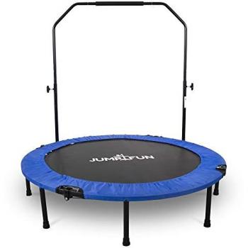 Trampolín Mini Jump4fun 122 cm – Fitness Plegable con Barra Dual