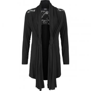Cárdigan Encajado Negro Black Premium by EMP – Talla XXL
