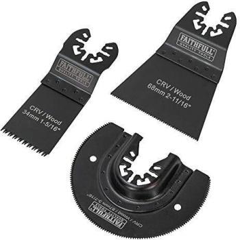 Tala Faithfull Multi-Function Tool Blade Set 3 Piece