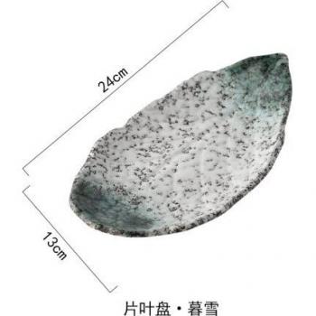 Irregular Leaf-Shaped Sushi Plate