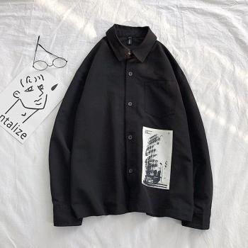 Chemise Ample à Imprimé Printemps pour Hommes