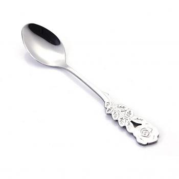 Stirrer à café et lait en acier inoxydable rose