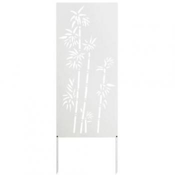 Clôture de jardin décorative blanche 50 x 140 cm