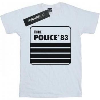 Police Girls 83 Tour Shirt für Mädchen 5-6 Jahre weiß