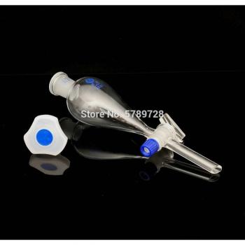 Clear Glass Funnel with Stopcock, Pyriform Shape, 60ml to 1000ml
