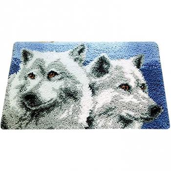Wolf Decor 3D Tapestry Latch Hook Kit