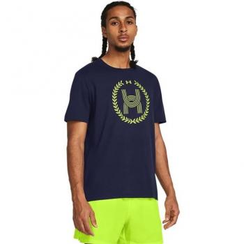 Under Armour Maglietta Corsa Uomo Run Everywhere Wreath Blu