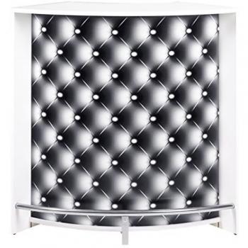 Bar Table de Cuisine Blanc 107 cm – Edition Capitons 911
