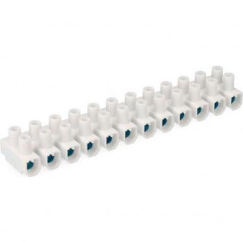 Regleta de conexión de 25mm homologada blanca retractilada EDM
