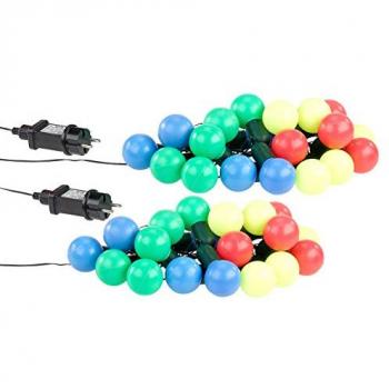 Guirlande Guinguette 20 LEDs – Lunartec, 1 W, Résistante à l’eau