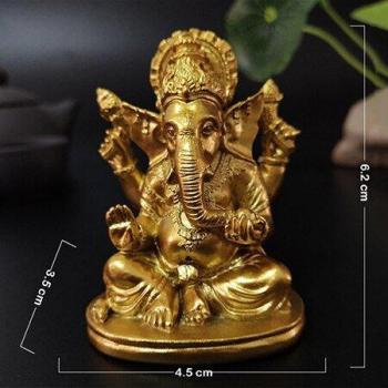 Décoration de jardin Ganesha en or