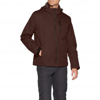 Chaqueta Larga CMP Feel Warm Flat, Twill Acolchada para Hombre, marrón