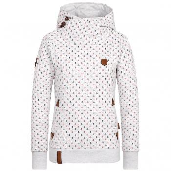 Naketano Damen Hoodie „Amazing Grey Melange“ – Weißes Pferd, XS
