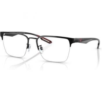 Emporio Armani EA1137 Men's Eyewear Black Square Frame 54 with Blue Light Block