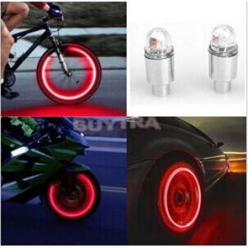 2PCS Mountain Bike LED Valve Caps