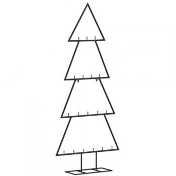 Albero di Natale Decorativo in Metallo Nero 90 cm cod mxl 74495