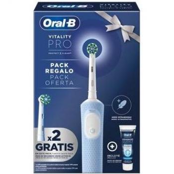 Oral-b set cepillo eléctrico vitality pro azul + pro expert pasta den