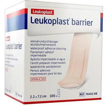 Essity Leukoplast Barrier 100 Pansements Adhésifs Imperméables 2,2 x 7,2 cm (espagnol)