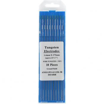 TIG Electrodes Pure Tungsten 1/16in x 7in (Green, WP) 10-Pack