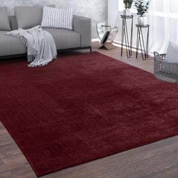 Tappeto Quadrato Rosso Pelo Corto 200 cm