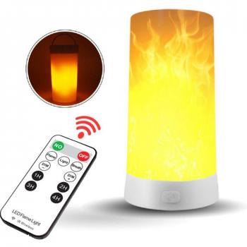 Lampe de table LED effet flamme