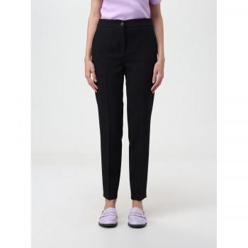 Twinning Nero Pantalone 38 in Viscosa