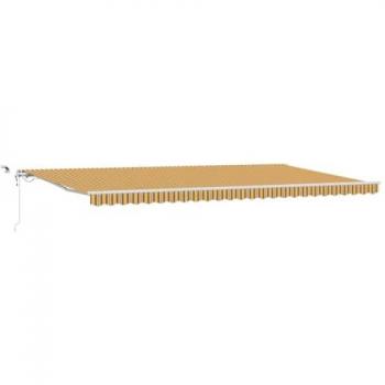 Vidaxl Auvent Retractable Multicolor 600×350 cm – tissu, métal