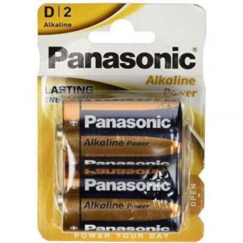 Panasonic Bronze Power D Alkaline Batteries Pack 2