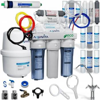 Osmoseur domestique 7 étapes Viva RO7 – Aqua Vita Bio avec 3 packs de cartouches (12 pièces)