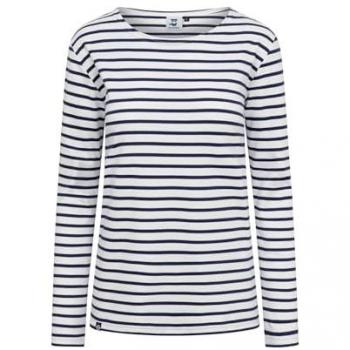 HANSEHELD Damen Langarm-Streifenshirt – Bio-Baumwollmix
