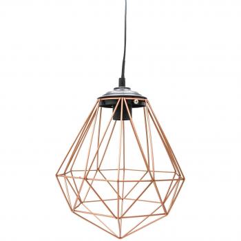 Lampadario Metallo Marrone Nero Max 25 Watt E27