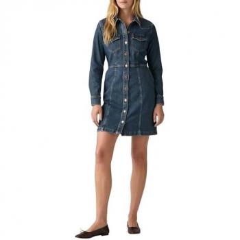 Levi's® Jeanskleid FLYNN WESTERN COR – Western‑Design mit Brust