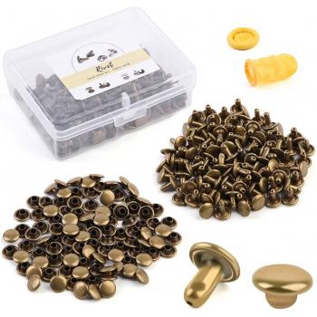 Rivets à Double Capuchon pour Cuir