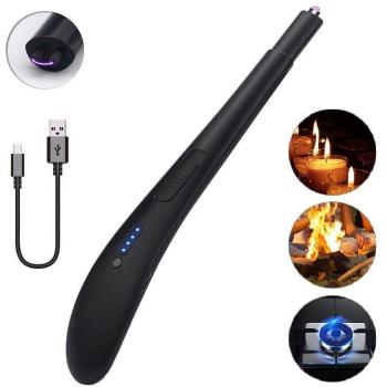 Allumeur de Bougie USB HEFUM Réglage Vent Noir