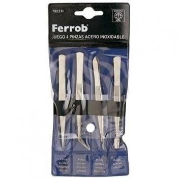 Pinza De Precision Jgo.4 Inox