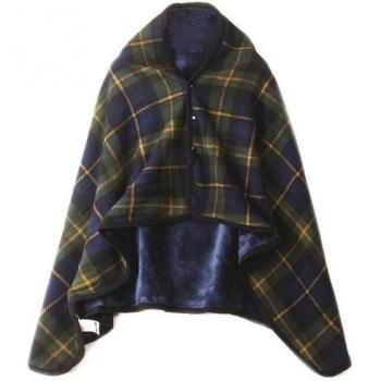 Dual Sided Fleece Hoodie Shawl