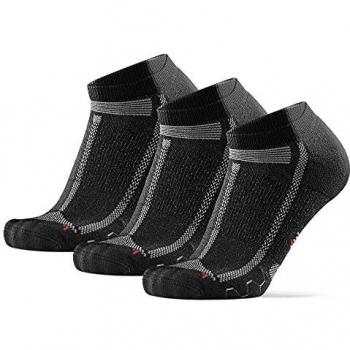 Stamina Sprint Long Distance Low-Cut Running Socks (Black/Grey, 3-5)