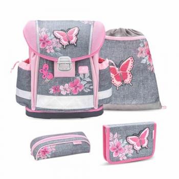 Ergonomischer Rucksack‑Set 4‑Teil „Elegant“ mit Brustgurt – für die Grundschule