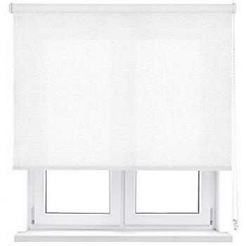 Estor enrollable traslúcido blanco 150 x 190cm