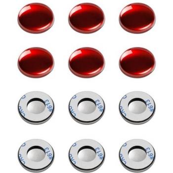 12pcs Metal Alloy Car Door Lock Screw Protector Cover for Toyota Yaris