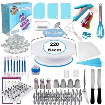 220 Stück Fondant Dekorationsset für Backen