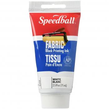 Speedball White Fabric Block Printing Ink, 2.5 fl. oz